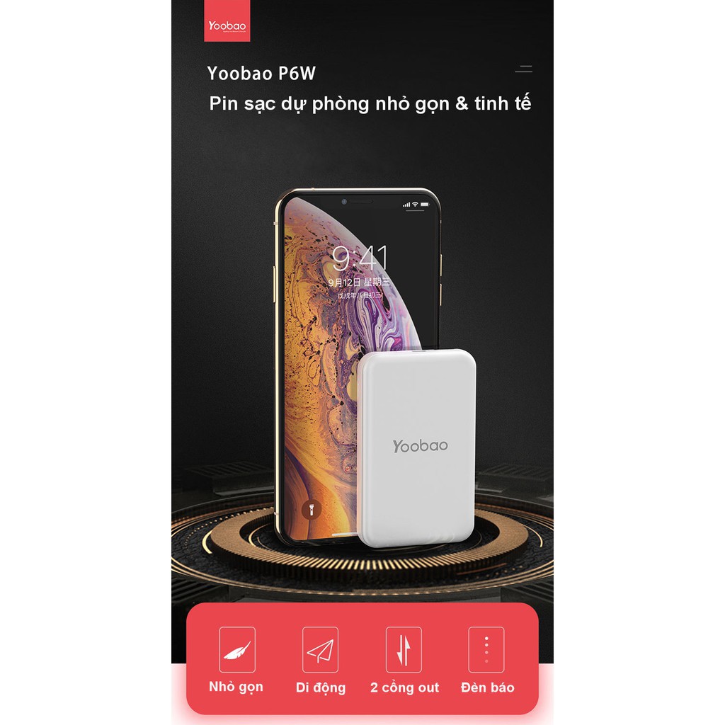 Pin sạc dự phòng mini 6000mAh | BigBuy360 - bigbuy360.vn