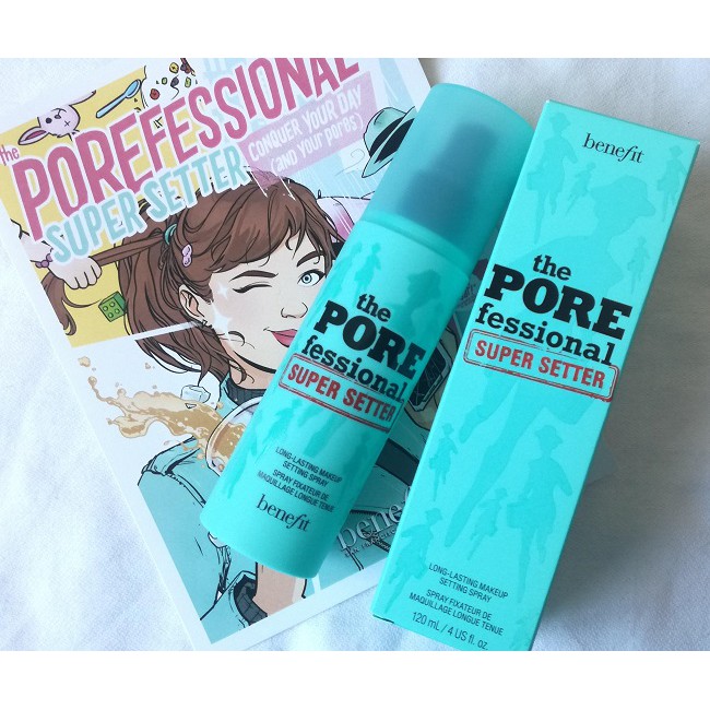 Benefit - Xịt Khóa Lớp Trang Điểm Benefit The Porefessional Super Setter Long-Lasting Makeup Setting Spray 120ml