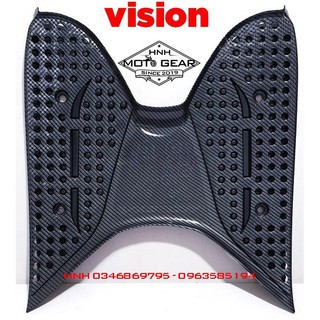 Thảm để chân carbon cho honda vision 2016 - 2020