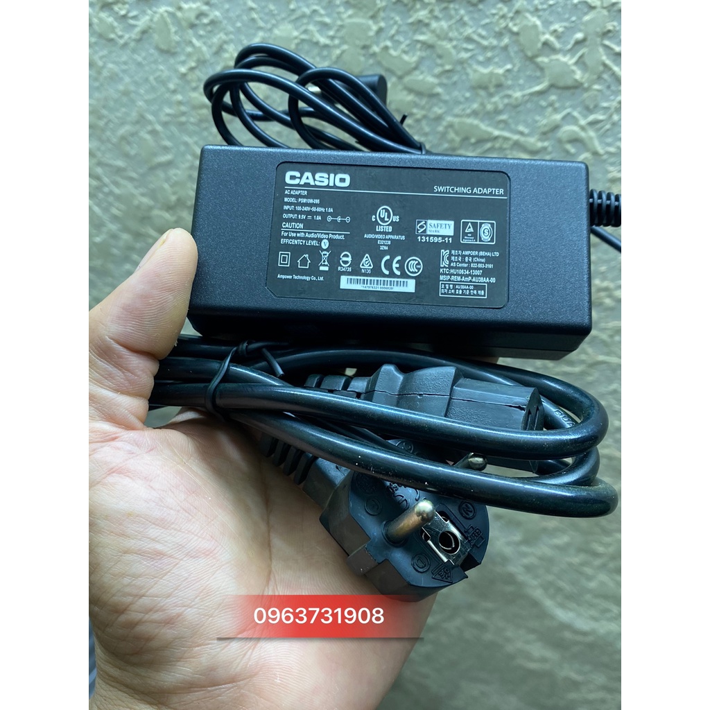 Dây nguồn đàn Casio 9.5V 1A chính hãng Casio