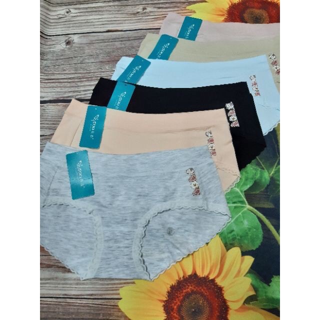 (Ảnh thật+video)10 quần lót cotton hình gia đình lợn cute