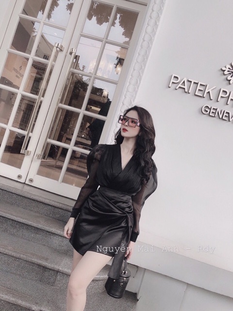 Set body suit kính chân váy siêu chảnhhh