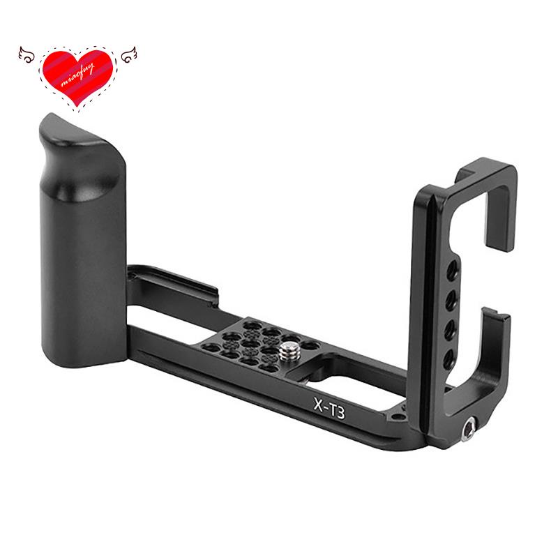 Giá đỡ cầm tay hình chữ L bằng kim loại kèm ốc vít 1/4 inch cho máy ảnh kỹ thuật số Fuji X-T3 XT3