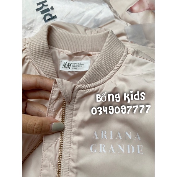 Áo Bomber Bé Gái ArianaGrande Be Nude HaM