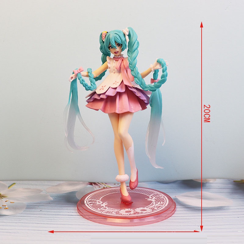 Mô Hình Nhân Vật Hatsune Miku Phiên Bản Quỷ Nhỏ Đáng Yêu Bằng PVC Làm Quà Tặng Sinh Nhật Cho Bé