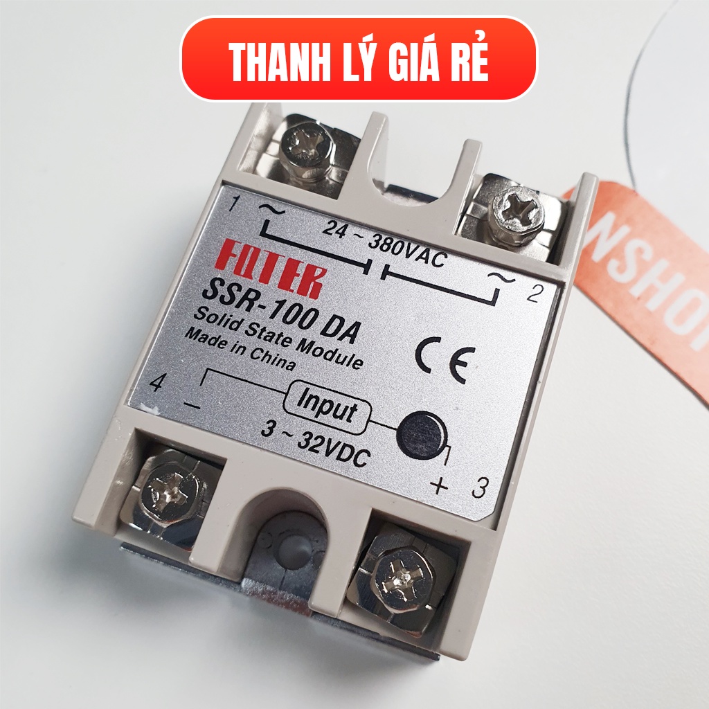 [THANH LÝ] Relay rắn SSR Fotek (Made in China) SSR - 100 DA