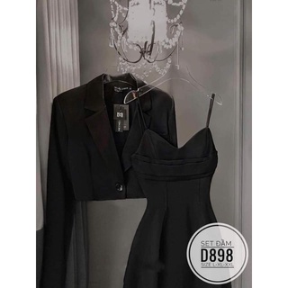 (Bigsize 60-90kg) Set đầm và khoác