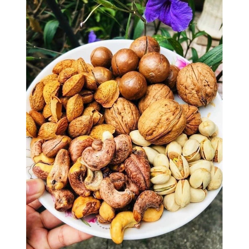 [500gr]HẠT DINH DƯỠNG MACCA, ĐIỀU, HẠNHNHAAN,ÓC CHÓ, HẠT DẺ