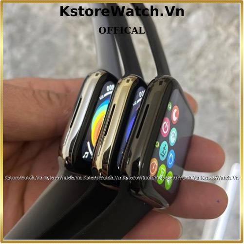 Đồng Hồ Thông Minh WATCH 7 Seri 7 Thép Màn Hình Tràn Viền Nghe Gọi Pin 5 Nâng Tay Sáng Màn Nhạy 2 Chạm Sáng Màn AOD