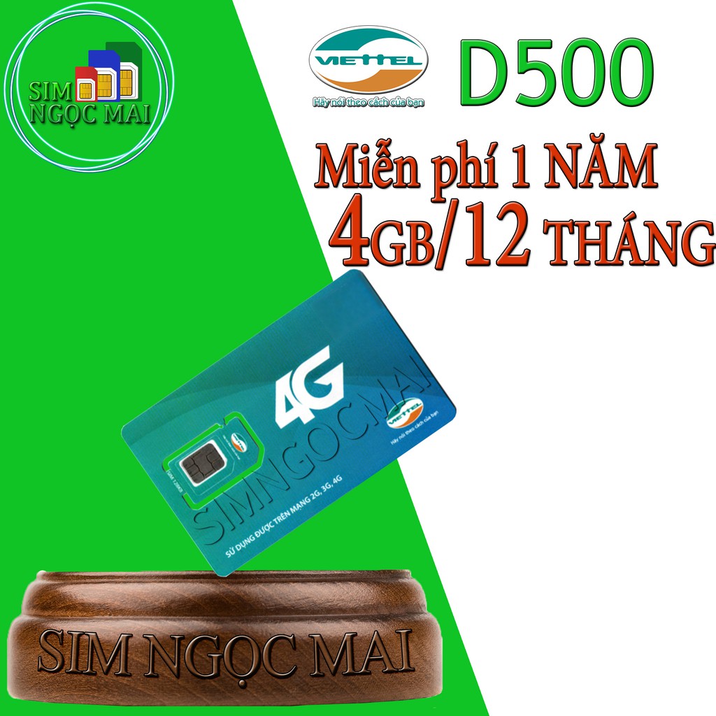 Sim 4G Viettel UMAX70 - ST60N - ST90N - V120N - UMAX90 Trọn Gói 1 Năm - NGHE GỌI ĐƯỢC - SIM NGỌC MAI