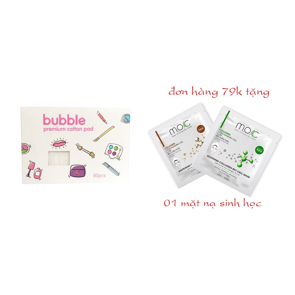 Bông tẩy trang cao cấp Bubble 80 miếng/hộp