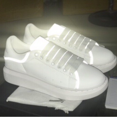 Giày Sneaker MCQueen 💖𝐅𝐑𝐄𝐄𝐒𝐇𝐈𝐏💖 MCQ Phản Quang Dây Lụa Cao Cấp Full Box Full Bill