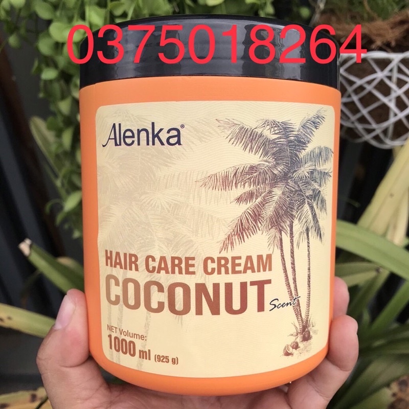 Dầu hấp ủ tóc hương dừa siêu mượt alenka coconut hair care cream 1000ml