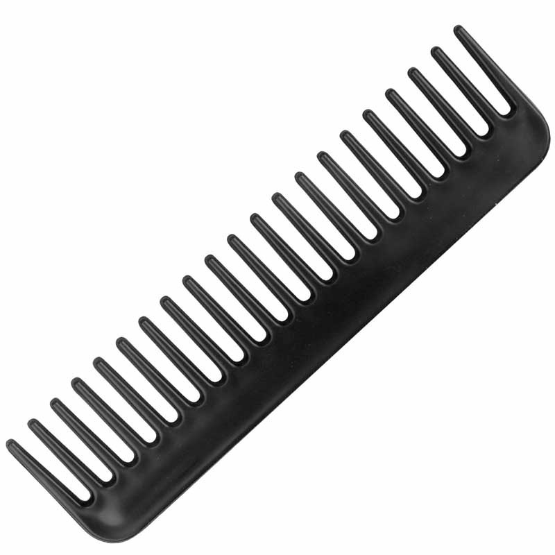 Set 10 lược nhựa màu đen tạo kiểu tóc chuyên nghiệp cho salon