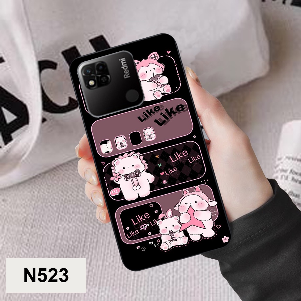 Ốp Xiaomi Redmi 10C / Redmi 10A bộ hình gấu , thỏ hồng cute dễ thương giá rẻ siêu bền