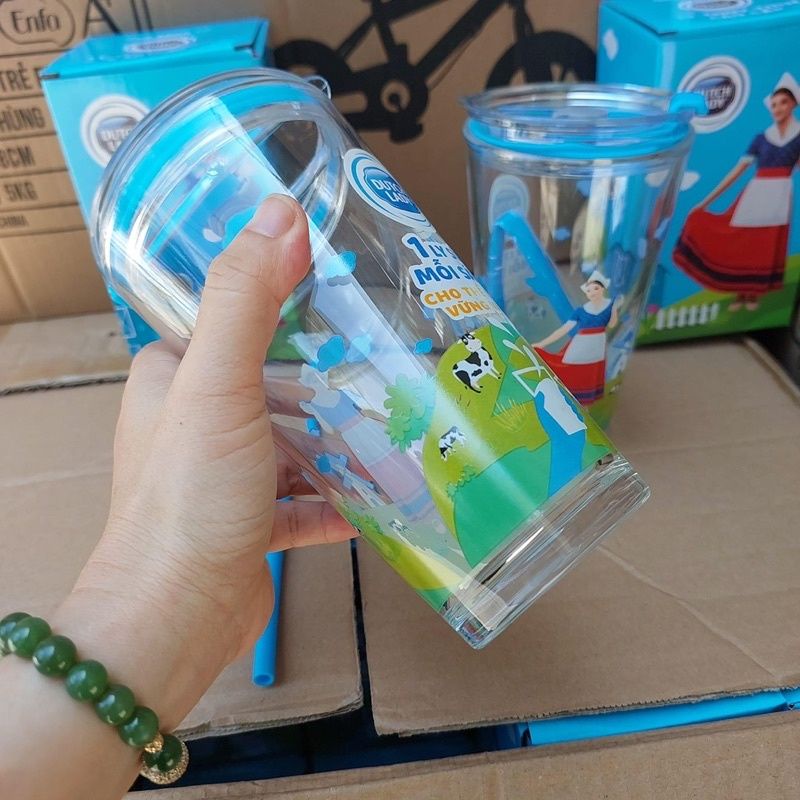 Ly thủy tinh Vinamilk 450ml