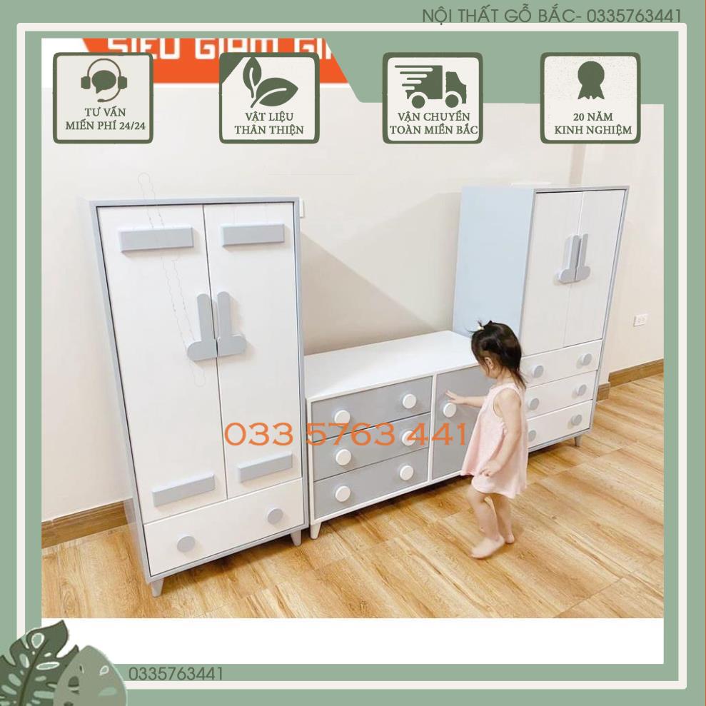 Tủ trẻ em kích thước 120x60cm gỗ MDF phủ melamine - INBOX CHỌN MẪU