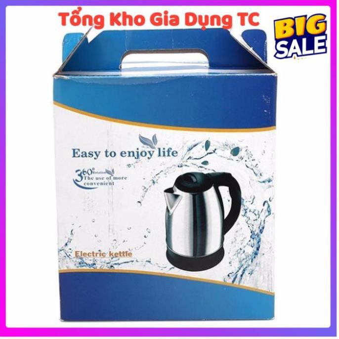 Ấm siêu tốc chất liệu inox dung tích 1.8L Electric Kettle