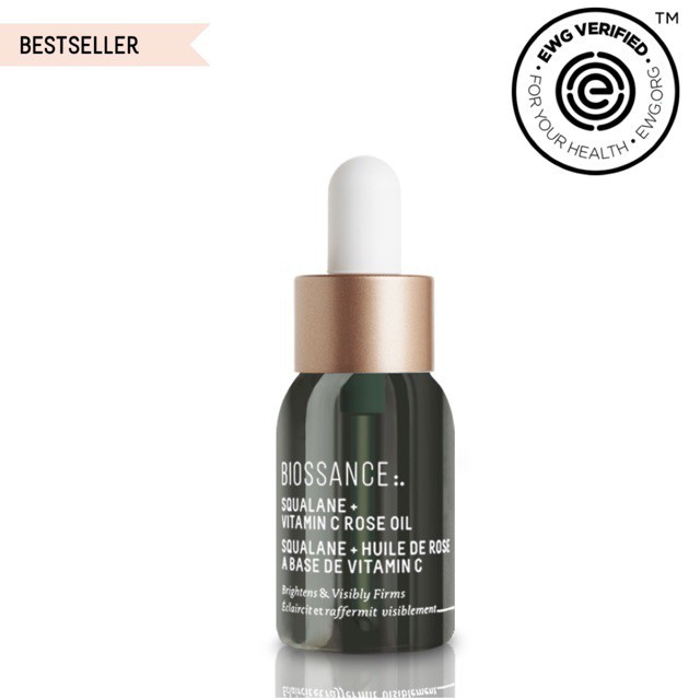 Dầu Dưỡng hữu cơ Biossance Squalane + Vitamin C Rose Oil