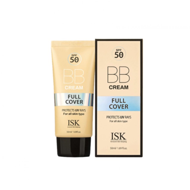 KEM NỀN TRANG ĐIỂM CHỐNG NẮNG ISK FULL COVER BB CREAM SPF 50+/PA+++