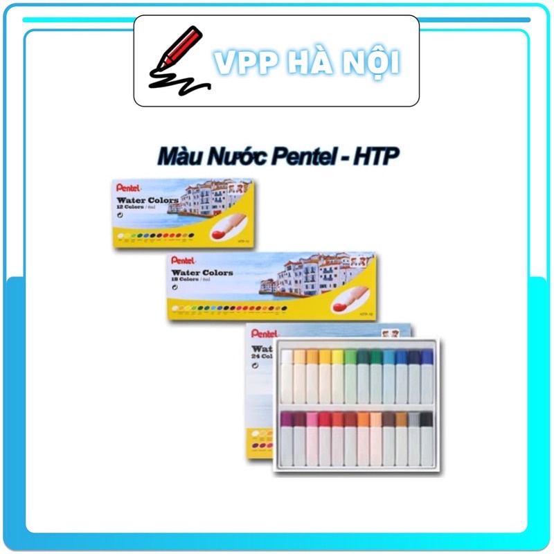 Màu nước Pentel 24 màu HTP-24 hàng chính hãng 100%