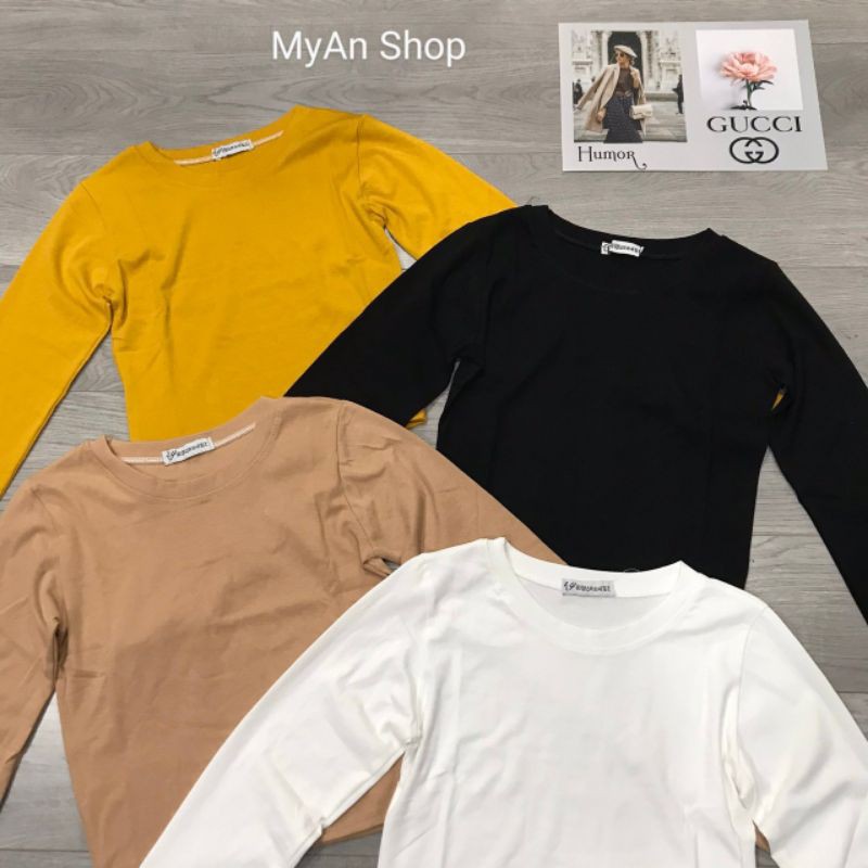 ÁO THUN BODY CROPTOP DÀI TAY