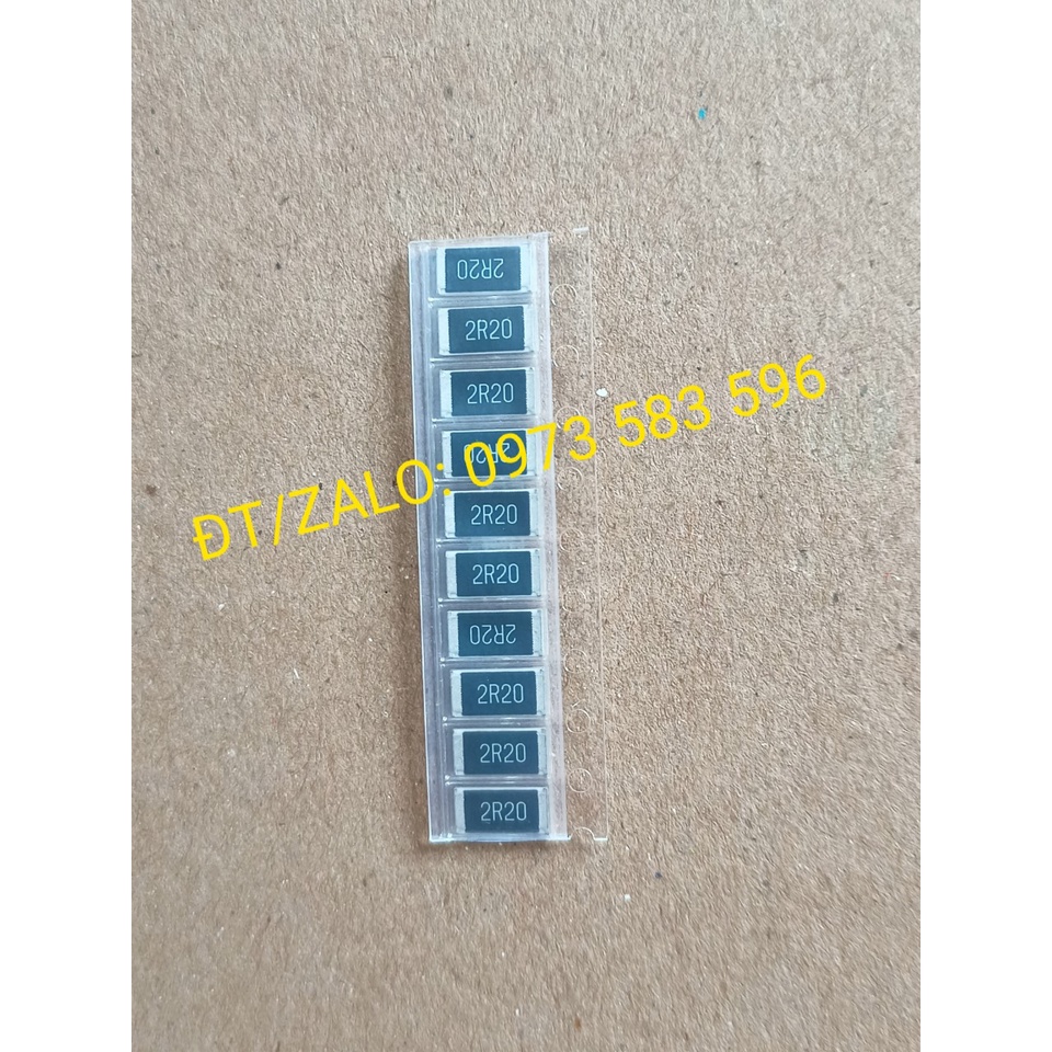 Điện trở dán 2.2R, 2R20 kích thước 2512 1W