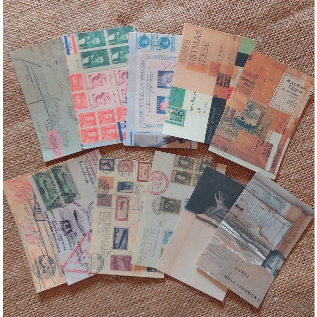 [Mã LIFEBOOK2 giảm 10% đơn 0Đ] Set 100 tấm giấy note mix phong cách vintage trang trí journal