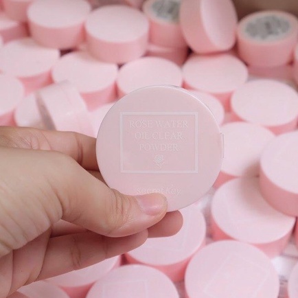 Phấn Phủ Secret Key Rose Water Oil Clear Powder