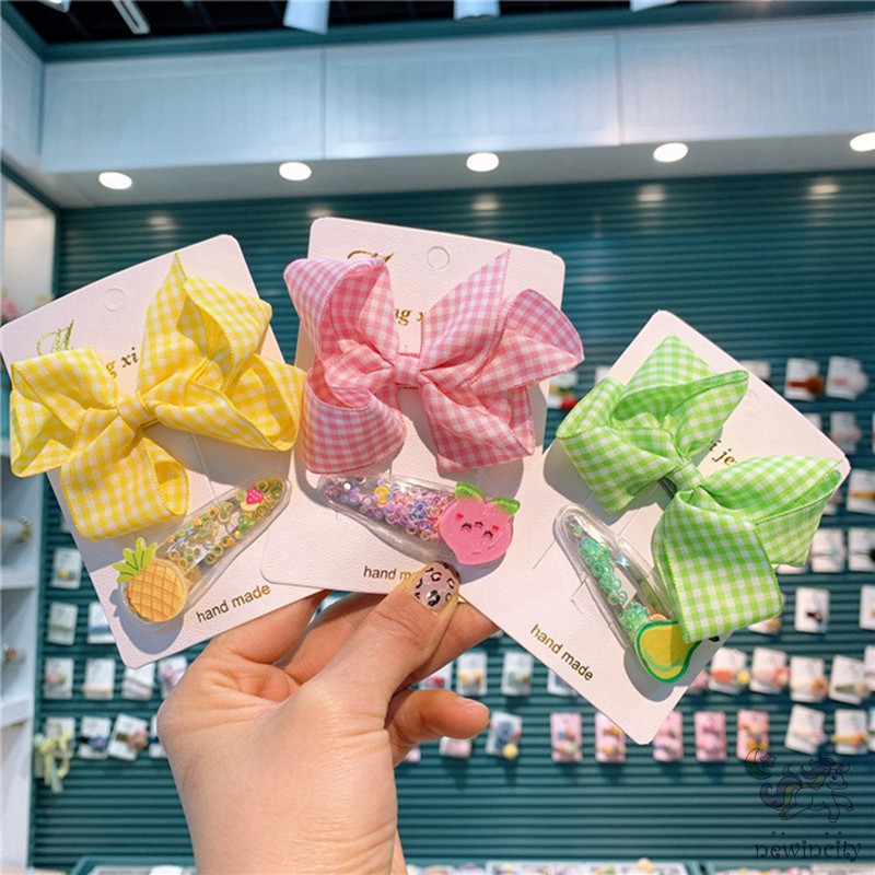 Bộ Kẹp Tóc Hình Trái Cây Đáng Yêu Xinh Xắn Cho Bé Gái