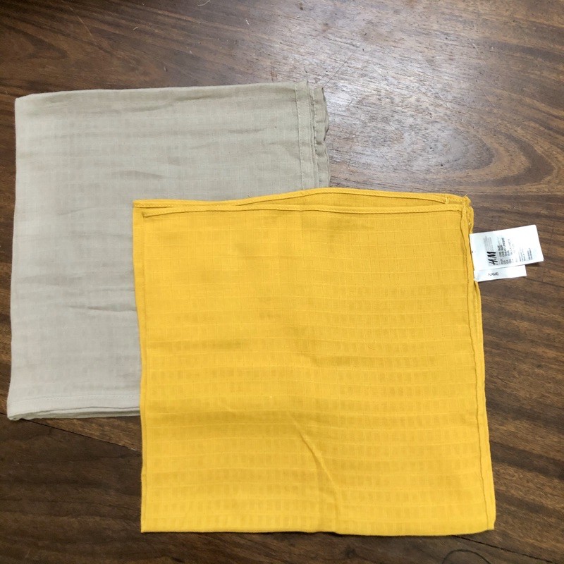 Set 2 khăn cotton HM ADel xuất dư chất siêu đẹp 60x60 nhiều mẫu giá web 13$