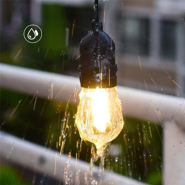 Bộ đèn dây thả ngoài trời chống nước cao cấp T119 , dây đui ruột đồng