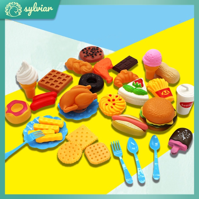 Đồ Chơi Thức Ăn Nhanh Mini Bằng Nhựa Hình Thức Ăn Nhanh Cho Bé