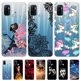 Soft Casing Oppo A53 2020 Case Cartoon Silicone TPU Painting Phone trường hợp Cover