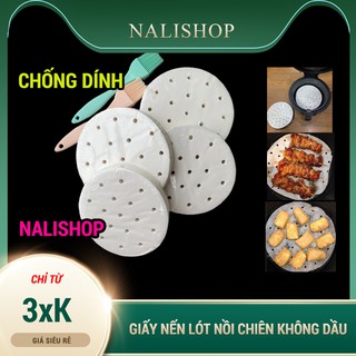 SET 100 Giấy Nến Đục Lỗ Cho Nồi Chiên Không Dầu  💥 Hàng Chuẩn💥 Nướng Bánh, Hấp Bánh Bao, Size từ 20 – 23cm, 100 – 400 tờ