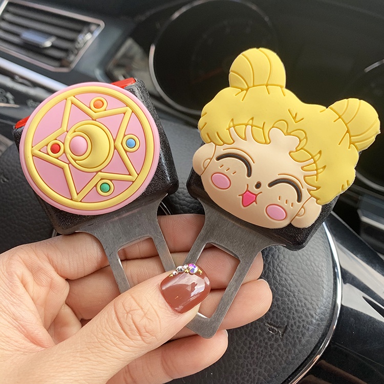 Chốt Khóa Dây Đai An Toàn Họa Tiết Hoạt Hình Cho Xe Hơi