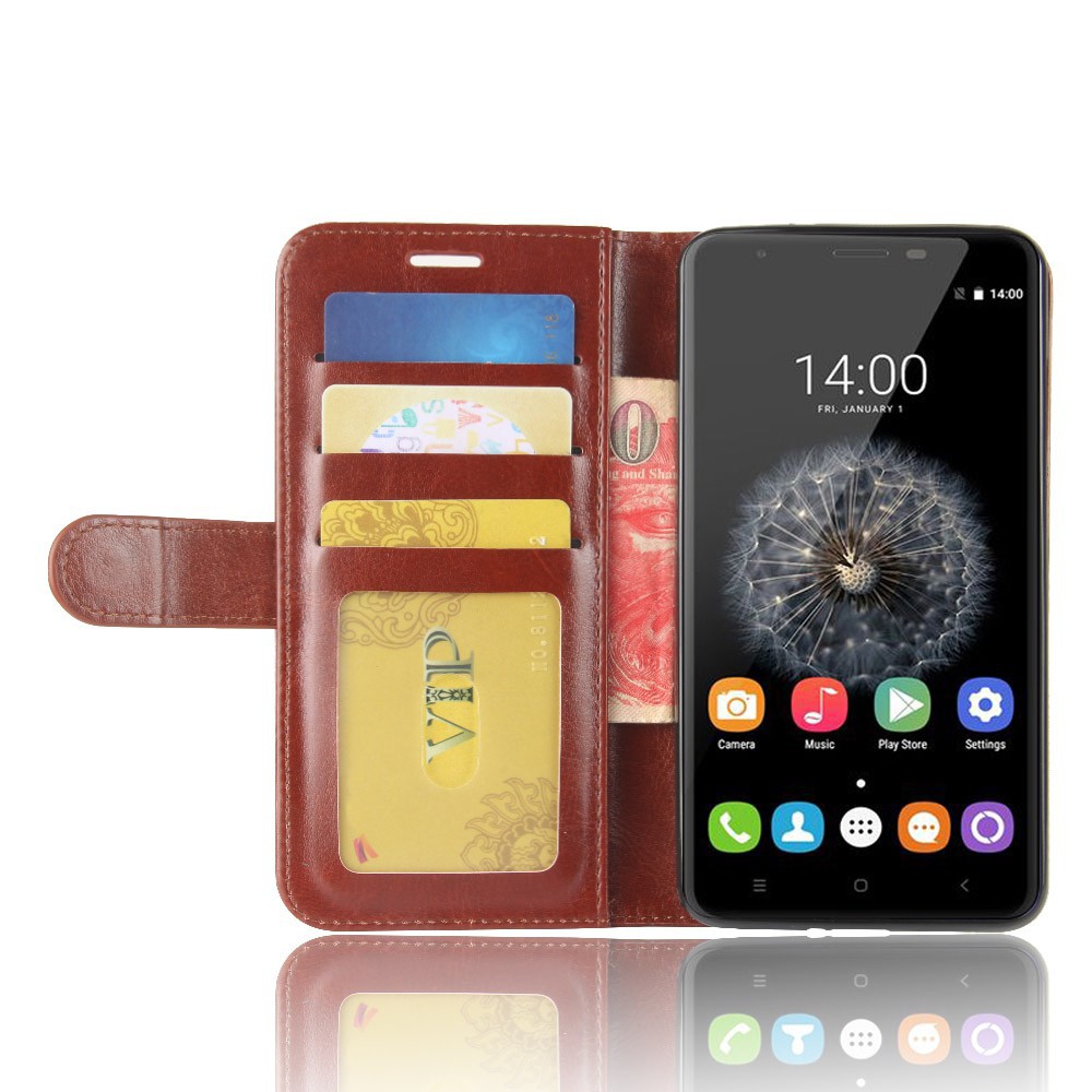 Ốp lưng da nắp gập cho điện thoại Oukitel U15 Pro