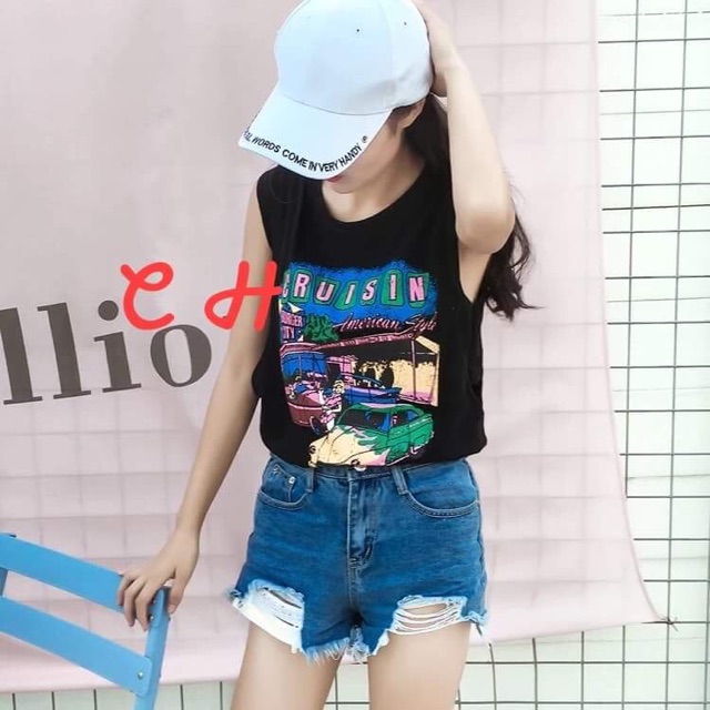 Áo tanktop in hình cá tính cruis ch18 | BigBuy360 - bigbuy360.vn