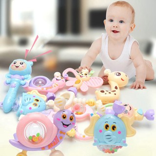 Đồ Chơi Lục Lạc Xúc Xắc Gặm Nứu 10 Món Cho Bé Yêu - Mẫu 03