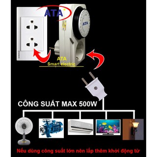 Ổ CẮM HẸN GIỜ CƠ ATA AT-24A