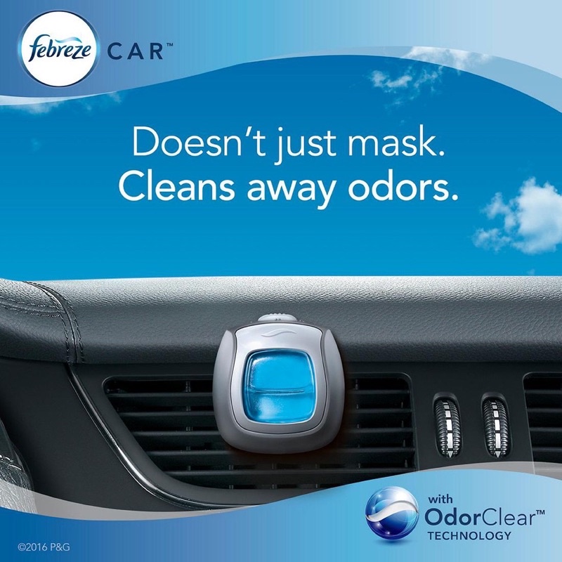 Nước Hoa Ô Tô Kẹp Cửa Gió Điều Hòa Xe Hơi Febreze Car (Tách Lẻ - 1 Cái)