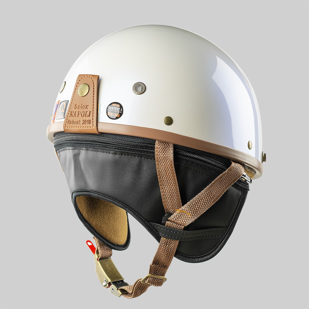 Mũ Bảo Hiểm 1/2 Napoli Harley N04 - Bảo Hành Chính Hãng 12 Tháng