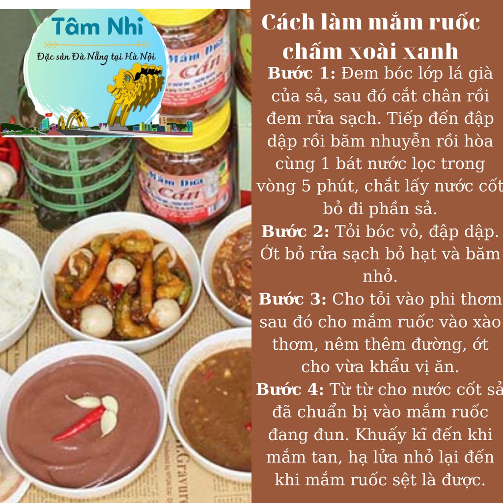 Mắm Ruốc Dì Cẩn [200gr][ảnh thật], Đặc Sản Đà Nẵng, Date mới, Hàng Chính Hãng Chuẩn Vị - Tâm Nhi Shop