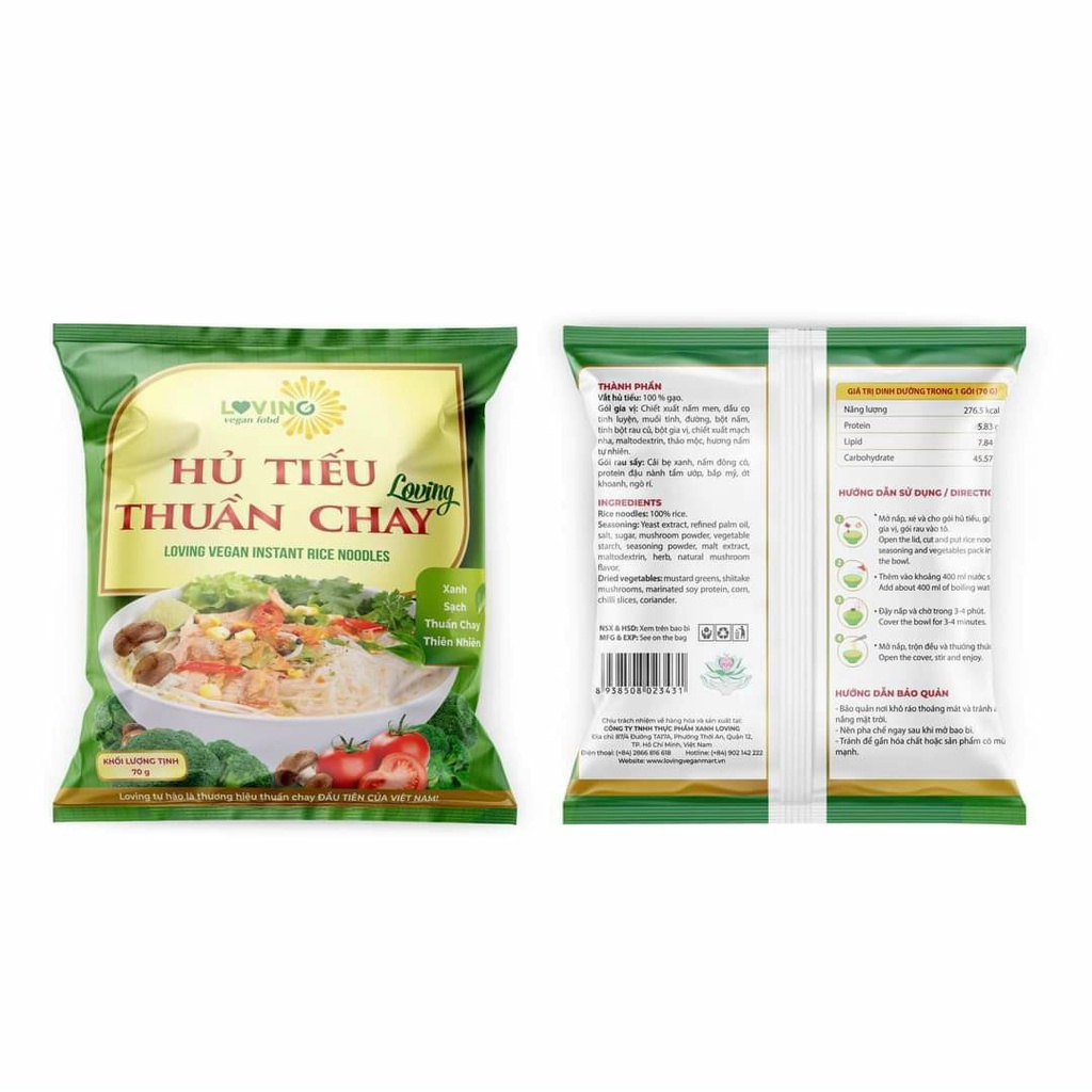 <VEGAN> Hủ tiếu Loving thuần chay ăn liền | WebRaoVat - webraovat.net.vn