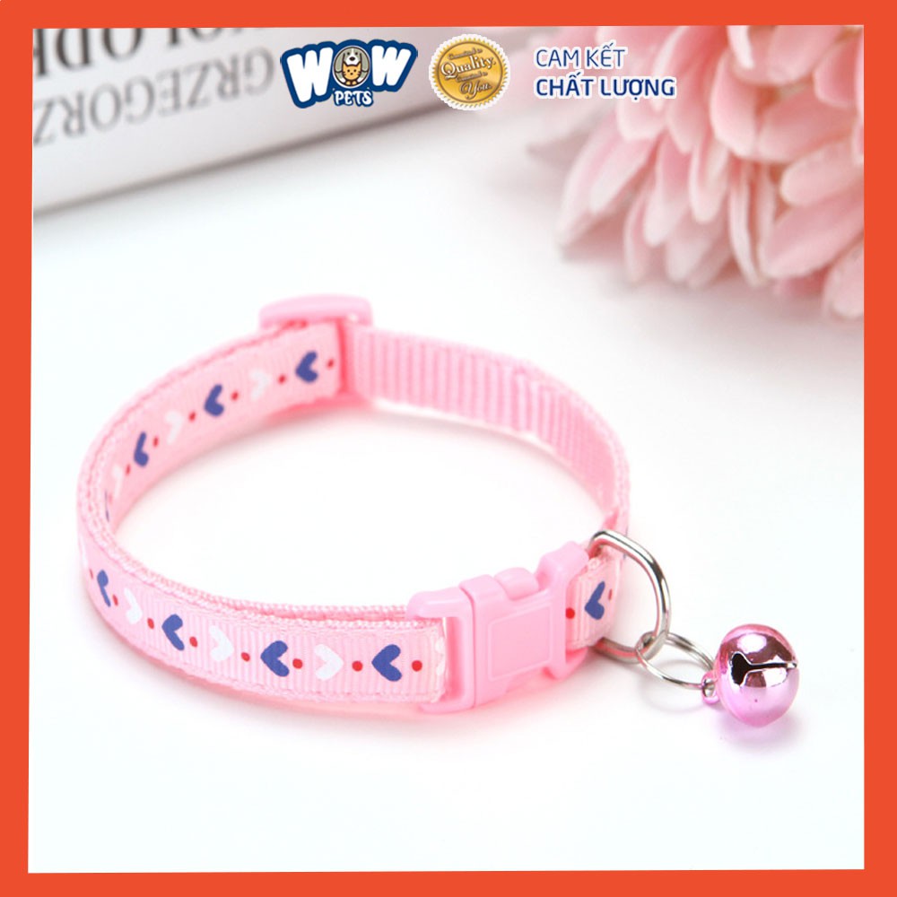 [A002] Vòng cổ lục lạc thú cưng giá rẻ Wowpets, Phụ kiện đeo cổ cho chó mèo