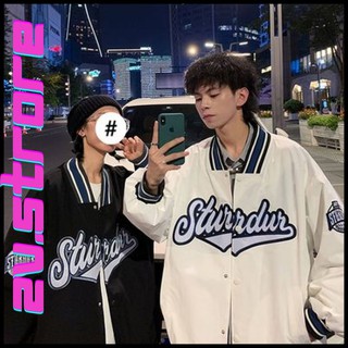 [Nhập SHOPV2 giảm 15%] Áo khoác bomber jacket, áo đôi, dù 2 lớp, gió,Form Rộng Ulzzang, unisex, hình thêu ngầu, sturdur