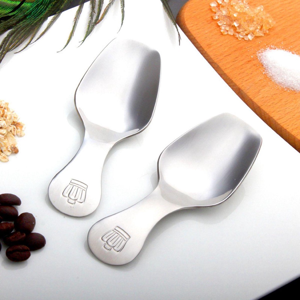 Epoch Muỗng Múc Trà Bằng Thép Không Gỉ Tay Cầm Ngắn Tiện Dụng