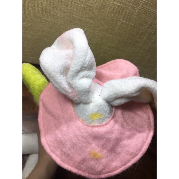 Thú nhồi bông vintage con thỏ đội nón chân dài