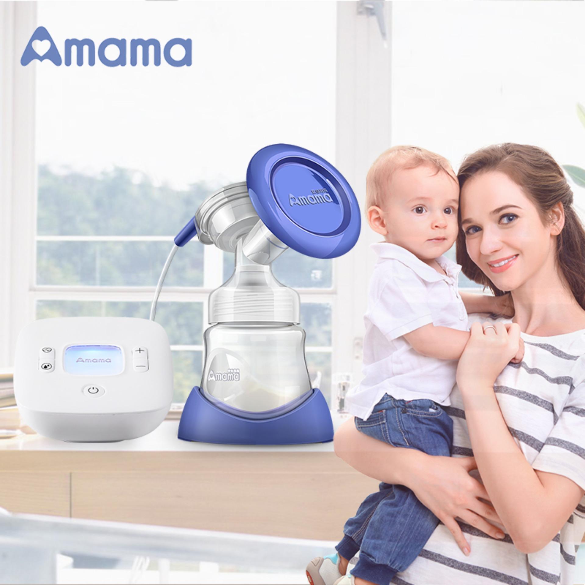 Chất Lượng Như Bình Trữ Sữa Unimom, Máy Vắt Sữa Điện Amama Sử Dụng Điện Có 2 Cơ Chế Vừa Massage Vừa Hút Sữa Dễ Dàng