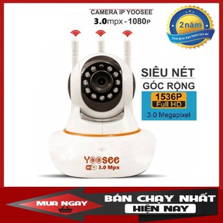 Camera ip wifi yoosee 3.0m fullhd 1536p siêu nét